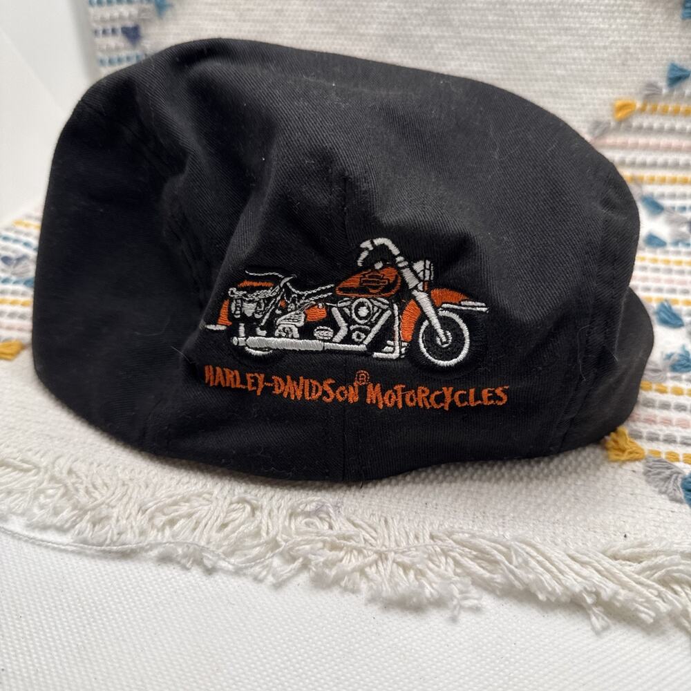 Harley-Davidson Men's Shield & Roadster Paperboy Cap Med